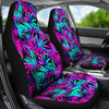 Load image into Gallery viewer, Neon Tropical Palm Leaves Hawaiian Pattern Print Universal Fit Car Seat Cover-grizzshop