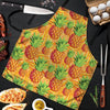 Neon Yellow Pineapple Hawaiian Print Men's Apron-grizzshop