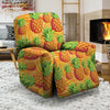 Neon Yellow Pineapple Hawaiian Print Recliner Cover-grizzshop