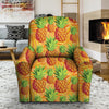 Neon Yellow Pineapple Hawaiian Print Recliner Cover-grizzshop