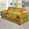 Neon Yellow Pineapple Hawaiian Print Sofa Cover-grizzshop