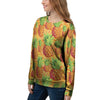 Neon Yellow Pineapple Hawaiian Print Women's Sweatshirt-grizzshop