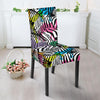 Neon Zebra Pattern Print Chair Cover-grizzshop