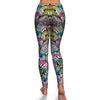 Neon Zebra Pattern Print Pattern Women Leggings-grizzshop