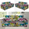 Neon Zebra Pattern Print Sofa Covers-grizzshop