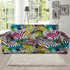 Neon Zebra Pattern Print Sofa Covers-grizzshop