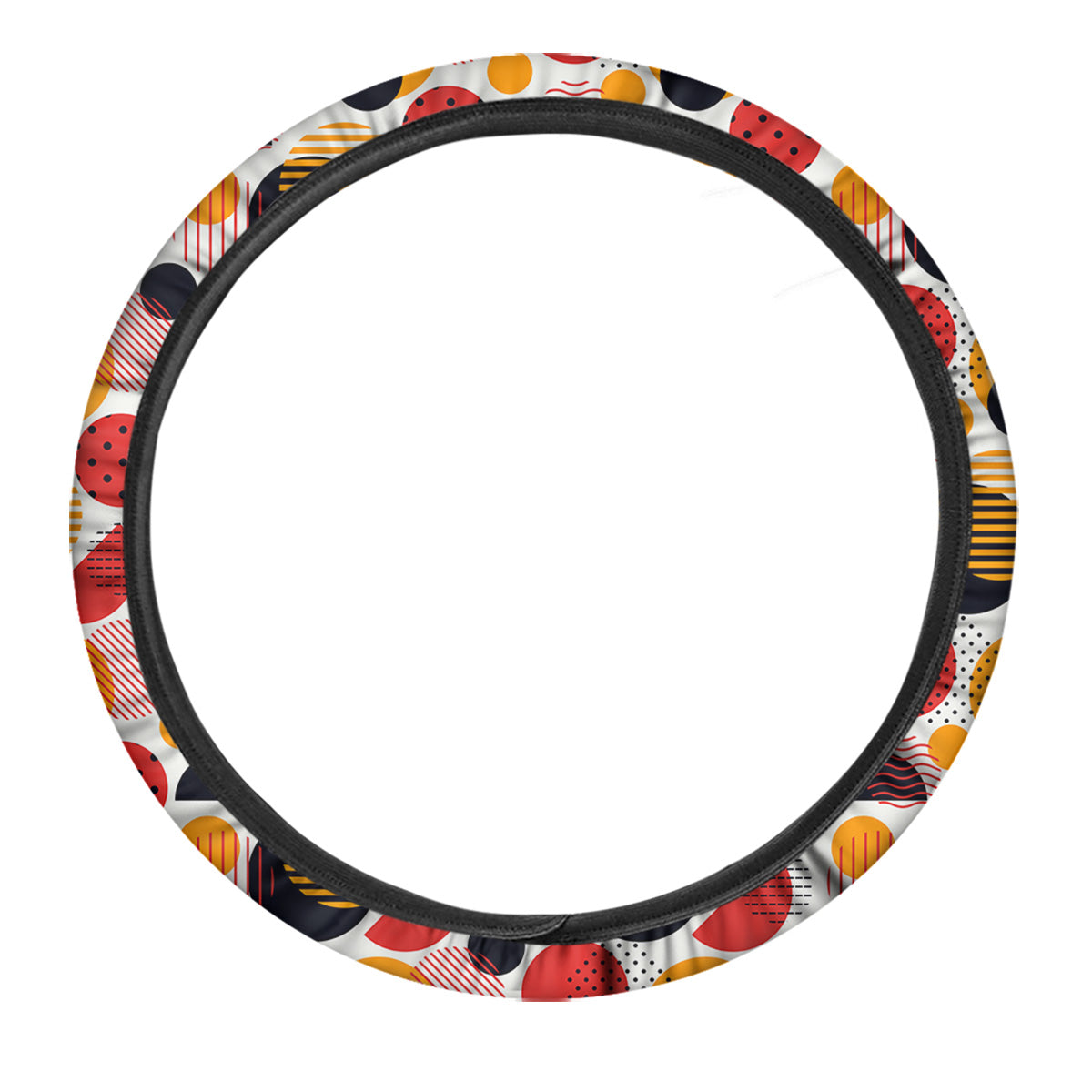 New Style Polka Dot Ornaments Print Pattern Car Steering Wheel Cover-grizzshop
