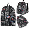 New York Love Pattern Print Backpack-grizzshop