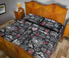 New York Love Pattern Print Bed Set Quilt-grizzshop