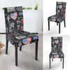 New York Love Pattern Print Chair Cover-grizzshop