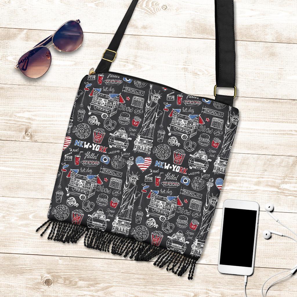 New York Love Pattern Print Crossbody bags-grizzshop