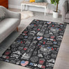 New York Love Pattern Print Floor Mat-grizzshop