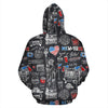 New York Love Pattern Print Men Women Pullover Hoodie-grizzshop