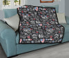 New York Love Pattern Print Quilt-grizzshop