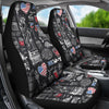 New York Love Pattern Print Universal Fit Car Seat Covers-grizzshop