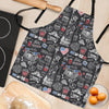 New York Love Pattern Print Women's Apron-grizzshop