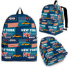 New York Pattern Print Backpack-grizzshop