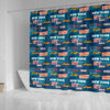 New York Pattern Print Bathroom Shower Curtain-grizzshop