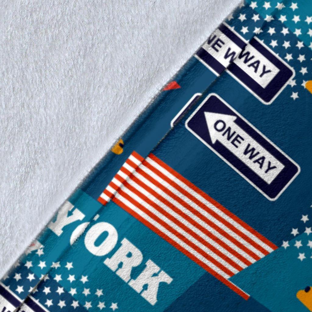 New York Pattern Print Blanket-grizzshop