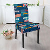 New York Pattern Print Chair Cover-grizzshop