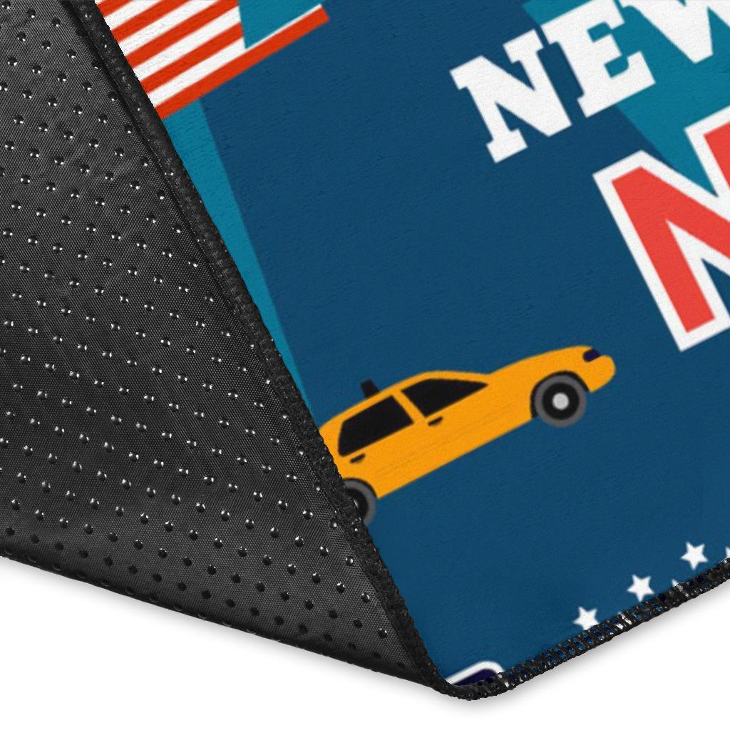 New York Pattern Print Floor Mat-grizzshop