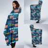 New York Pattern Print Hooded Blanket-grizzshop