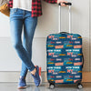 New York Pattern Print Luggage Cover Protector-grizzshop