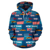 New York Pattern Print Men Women Pullover Hoodie-grizzshop