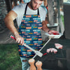 New York Pattern Print Men's Apron-grizzshop