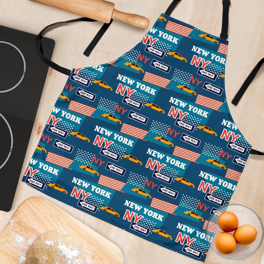 New York Pattern Print Women's Apron-grizzshop