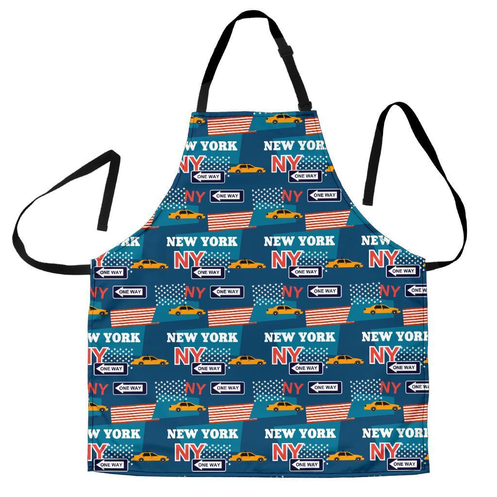 New York Pattern Print Women's Apron-grizzshop