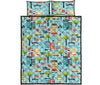 New York Print Pattern Bed Set Quilt-grizzshop