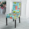 New York Print Pattern Chair Cover-grizzshop