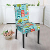 New York Print Pattern Chair Cover-grizzshop