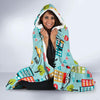 New York Print Pattern Hooded Blanket-grizzshop