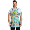 New York Print Pattern Men's Apron-grizzshop