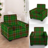 Newfoundland Tartan Green Plaid Armchair Cover-grizzshop