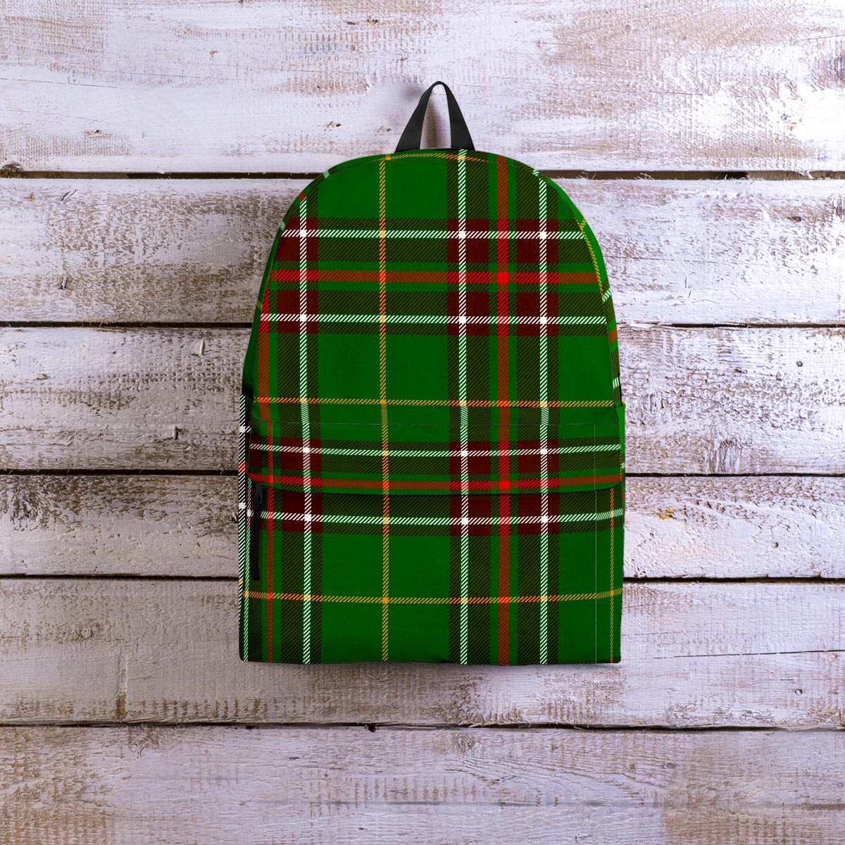 Newfoundland Tartan Green Plaid Backpack-grizzshop