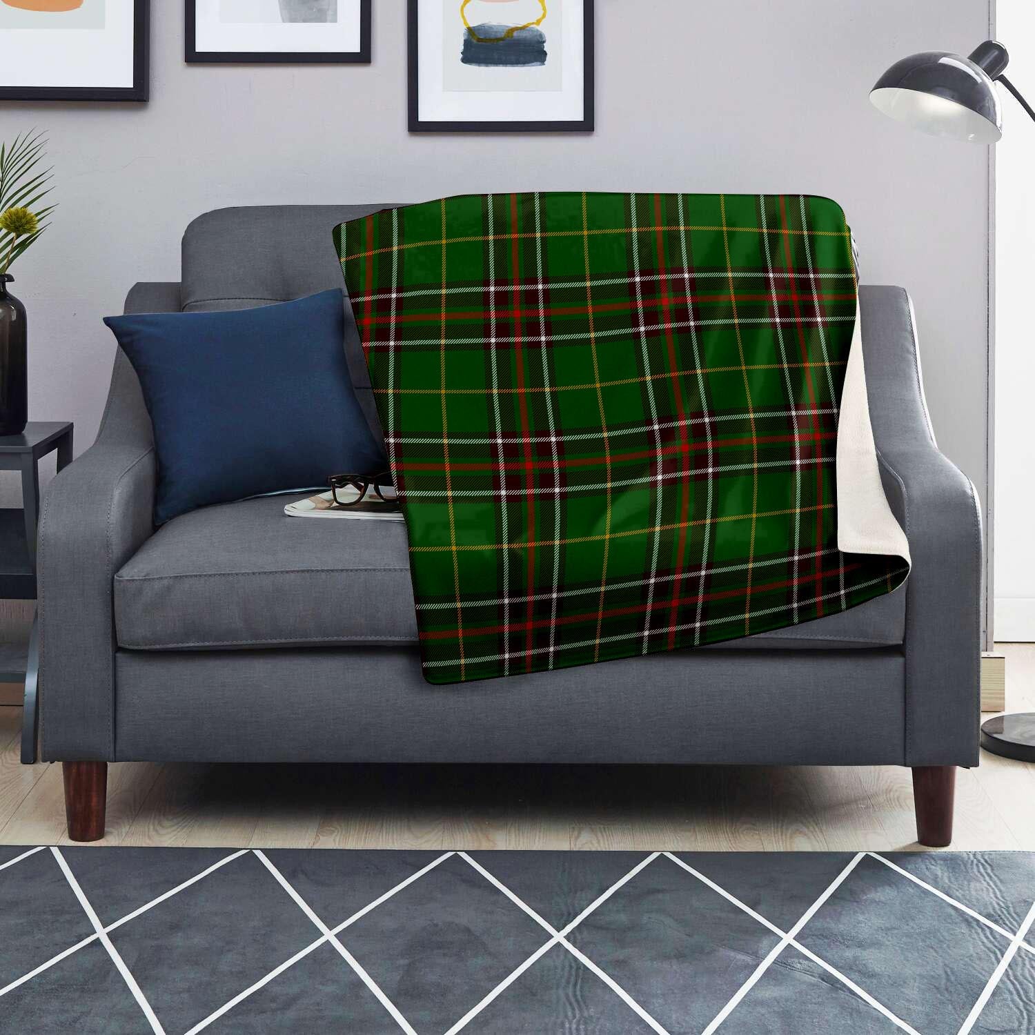 Newfoundland Tartan Green Plaid Blanket-grizzshop