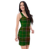 Newfoundland Tartan Green Plaid Bodycon Dress-grizzshop