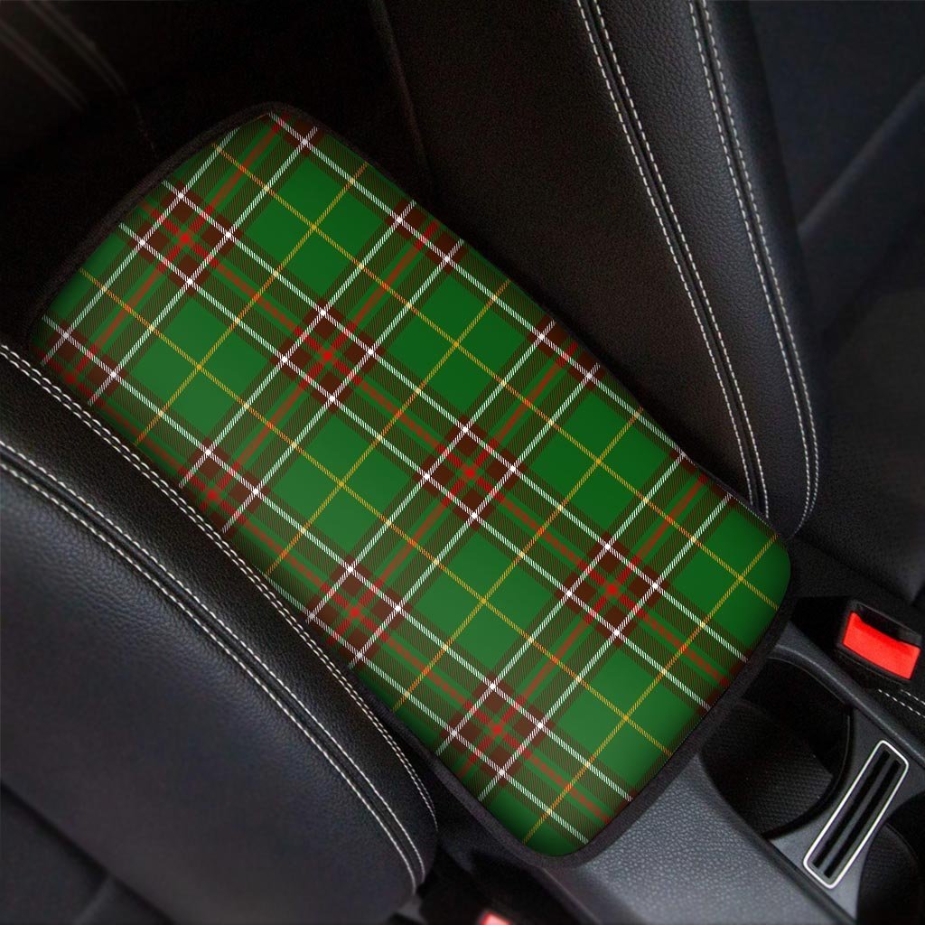 Newfoundland Tartan Green Plaid Car Console Cover-grizzshop