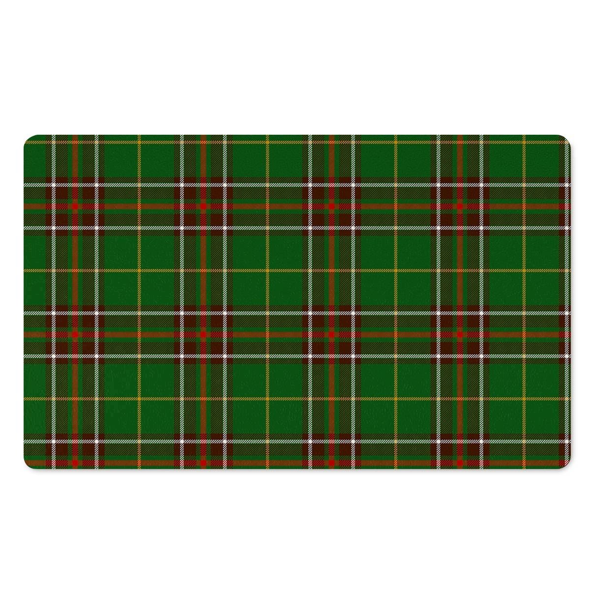 Newfoundland Tartan Green Plaid Door Mat-grizzshop