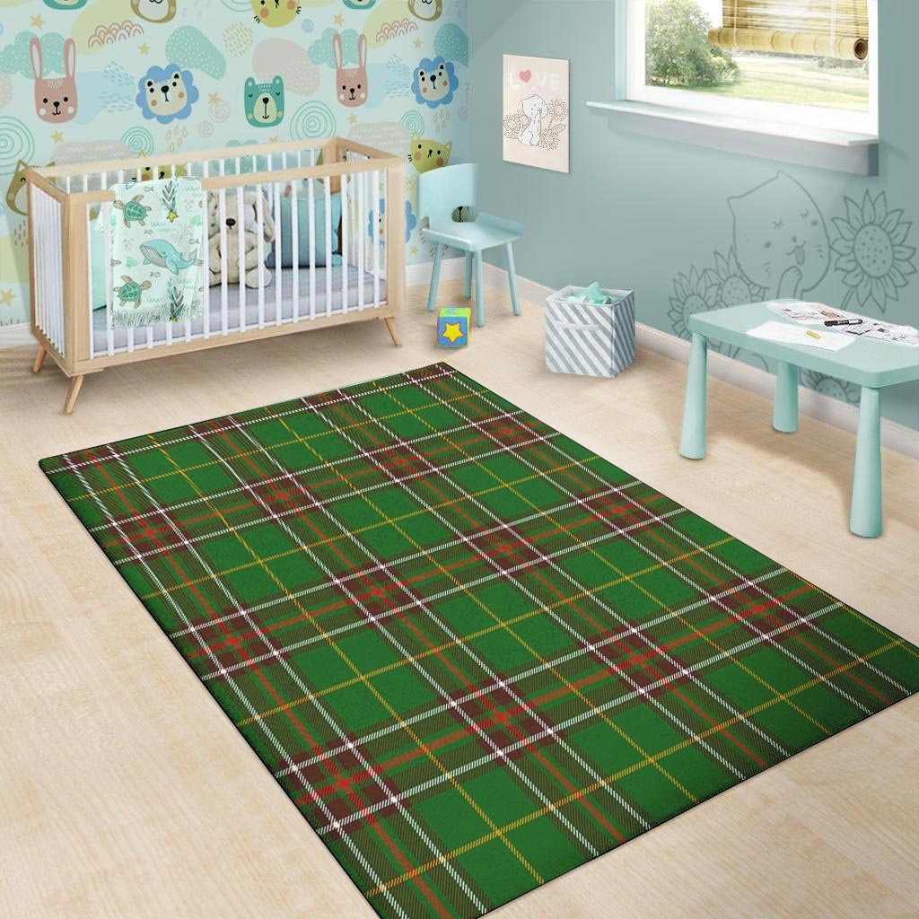 Newfoundland Tartan Green Plaid Floor Mat-grizzshop