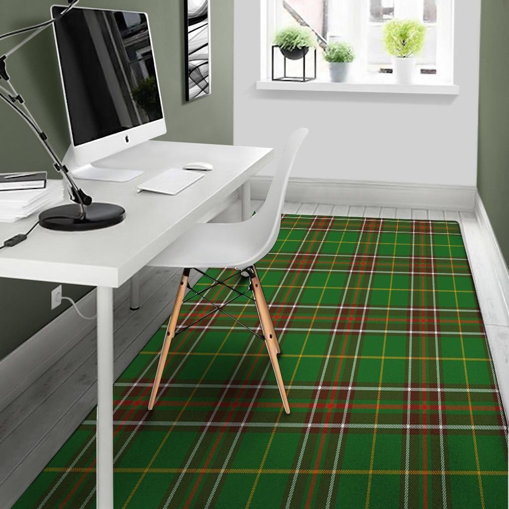 Newfoundland Tartan Green Plaid Floor Mat-grizzshop