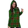 Newfoundland Tartan Green Plaid Hoodie Dress-grizzshop