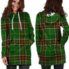 Newfoundland Tartan Green Plaid Hoodie Dress-grizzshop