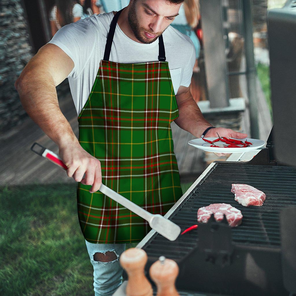 Newfoundland Tartan Green Plaid Men's Apron-grizzshop