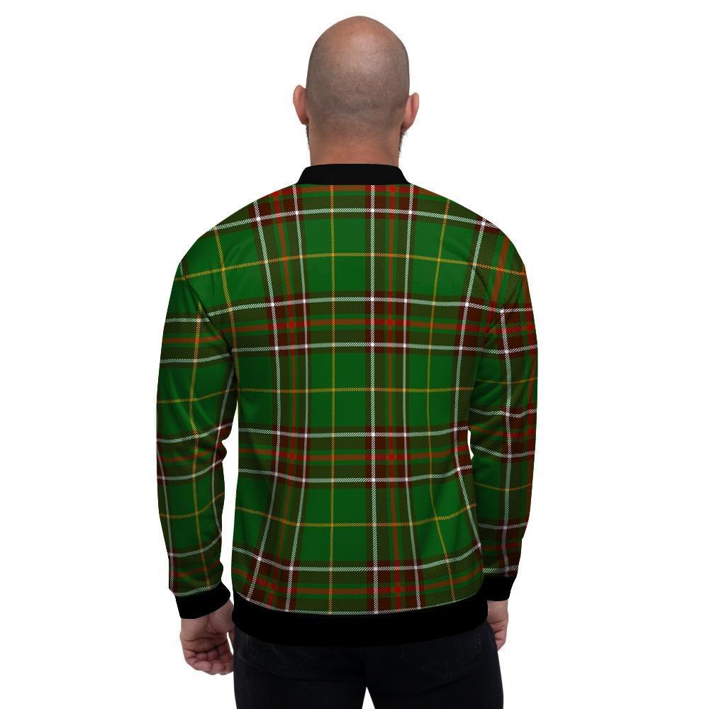 Newfoundland Tartan Green Plaid Men's Bomber Jacket-grizzshop