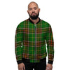 Newfoundland Tartan Green Plaid Men's Bomber Jacket-grizzshop