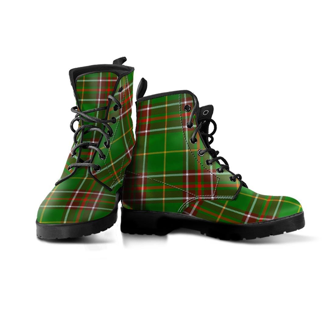 Newfoundland Tartan Green Plaid Men's Boots-grizzshop